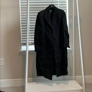 Out on the night trench coat